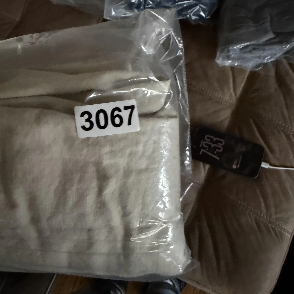 Torrid Pants Womens 2X Beige Linen Capri Elastic Waist Twill Crop Relaxed - Picture 7 of 8